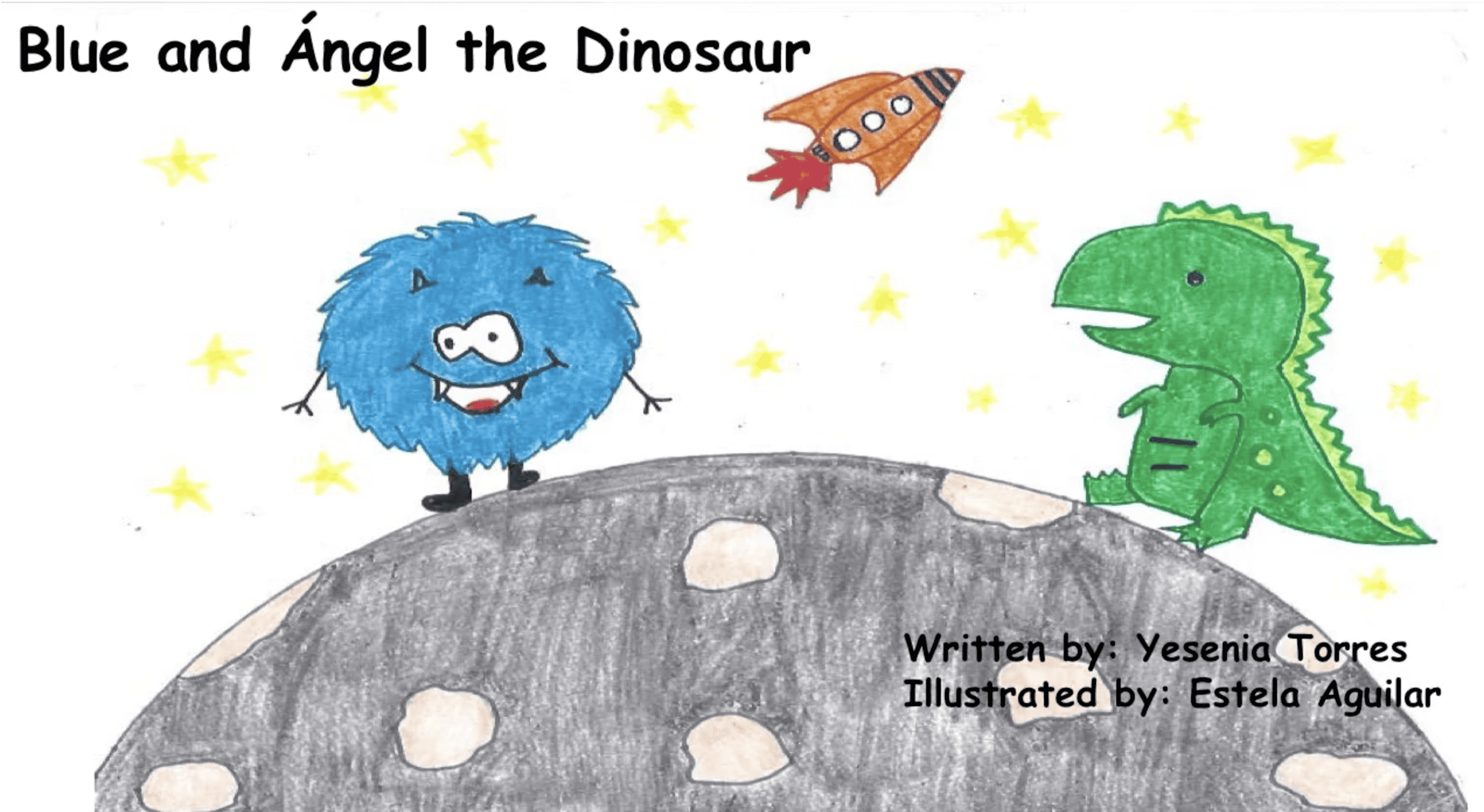 Blue and Ángel the Dinosaur